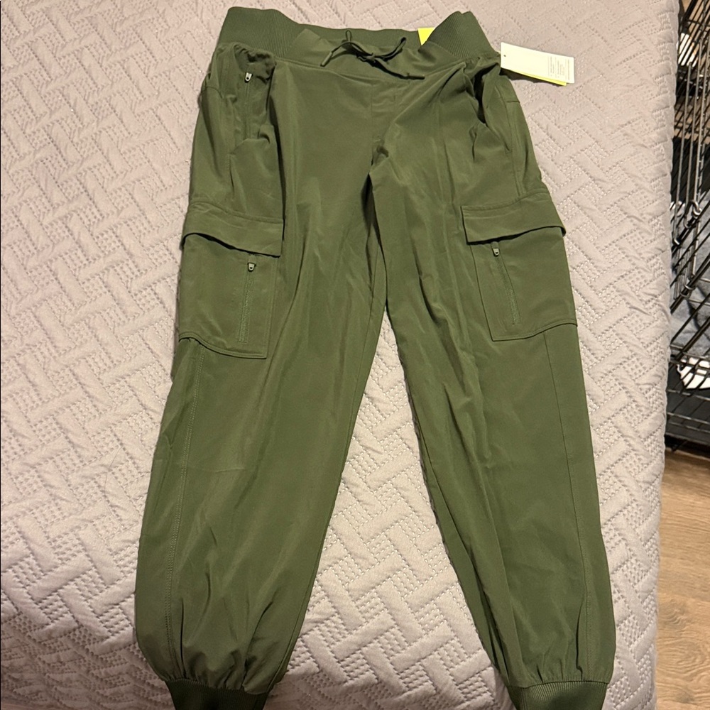 All in Motion Olive Green Cargo Joggers
